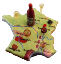 Load image into Gallery viewer, SKU# 10020 - A map of France with a sampling of her wines
