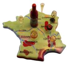 Load image into Gallery viewer, SKU# 10020 - A map of France with a sampling of her wines
