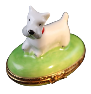 SKU# 3531 - Small Terrier on green base