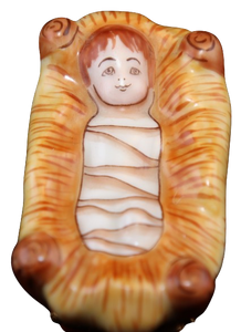 SKU# 36023 - Niño Jesús en el pesebre