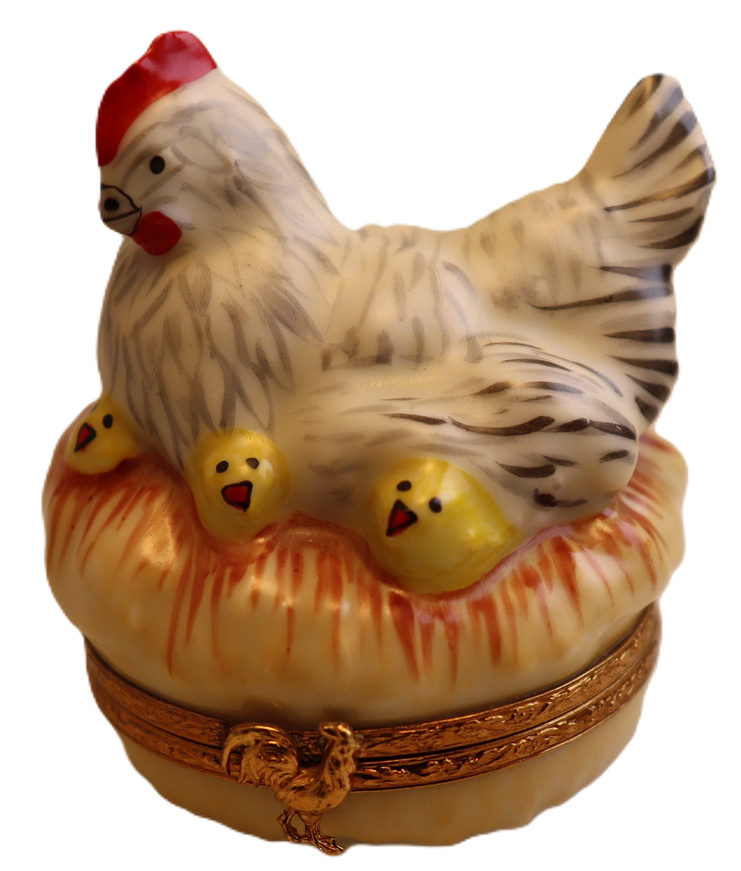 SKU# 36046 - White Hen with her chicks