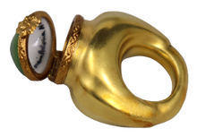 Cargar imagen en el visor de la galería, SKU# 37029 - Anillo de graduación: verde/dorado - (RETIRADO)
