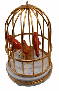 SKU# 6299 - Orange Canaries in Cage