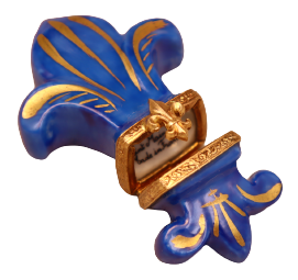 SKU# 6300 - Flor de lis azul
