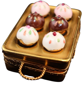SKU# 7249 - Molde para muffins con 6 cupcakes