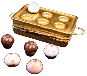 SKU# 7249 - Molde para muffins con 6 cupcakes