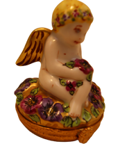 Load image into Gallery viewer, SKU# 7418 - Angel in Pansies (Retired)
