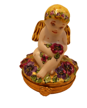 Load image into Gallery viewer, SKU# 7418 - Angel in Pansies (Retired)
