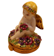 Load image into Gallery viewer, SKU# 7418 - Angel in Pansies (Retired)
