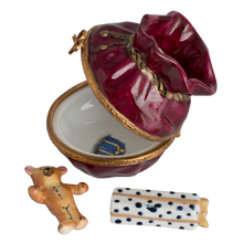 Load image into Gallery viewer, SKU# 7494 - Santa's Bag of Toys Burgundy - Maroon.
