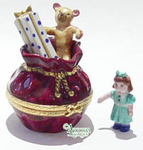 Load image into Gallery viewer, SKU# 7494 - Santa's Bag of Toys Burgundy - Maroon.
