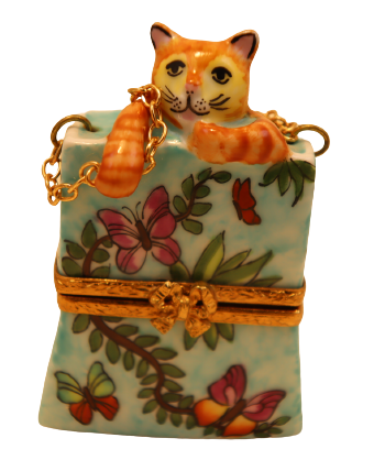 SKU# 7499 - Kitty in shopping Bag