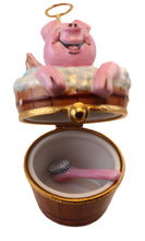 Lade das Bild in den Galerie-Viewer, SKU# 7562 - Engelhaftes Schwein in der Wanne
