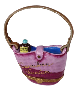 SKU# 7725 - Mauve Strandtasche „Karibik-Urlaub“