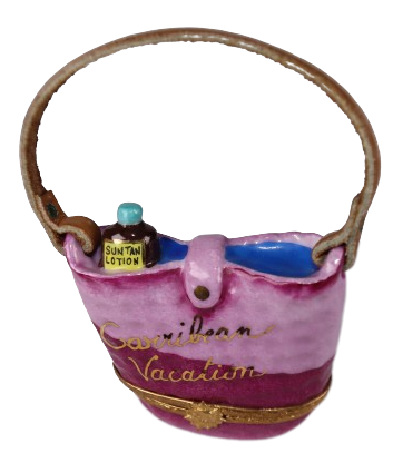 SKU# 7725 - Mauve Strandtasche „Karibik-Urlaub“