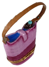Lade das Bild in den Galerie-Viewer, SKU# 7725 - Mauve Strandtasche „Karibik-Urlaub“
