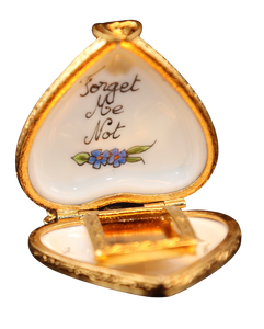 SKU# 8939 - Pendant  Necklace - Heart: Forget Me Not  -
