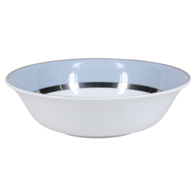 SKU# A180-SEV20828 - Tazón hondo para cereales o sopa Mak Grey Platinum - Forma Recamier - Tamaño: 7