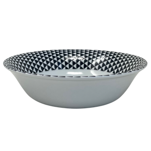 SKU# A190-REC20748 - Diamonds Black Soup/Cereal Bowl - Shape Recamier