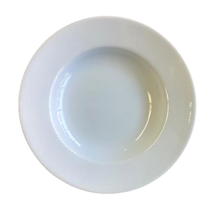 SKU# A235-REC00001 - Recamier White Rim Soup Plate - Shape Recamier - Size: 9"