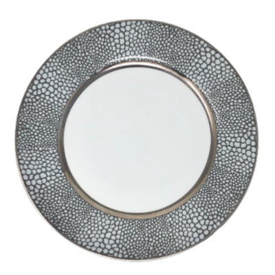 SKU# B160-REC20576 - Makassar Brot- und Butterteller - Form Recamiere - Größe: 6,25
