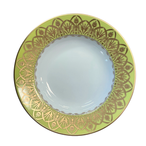 SKU# B160-REC20650 - Oasis Green Bread & Butter Plate - Shape Recamier - Size: 6.25"