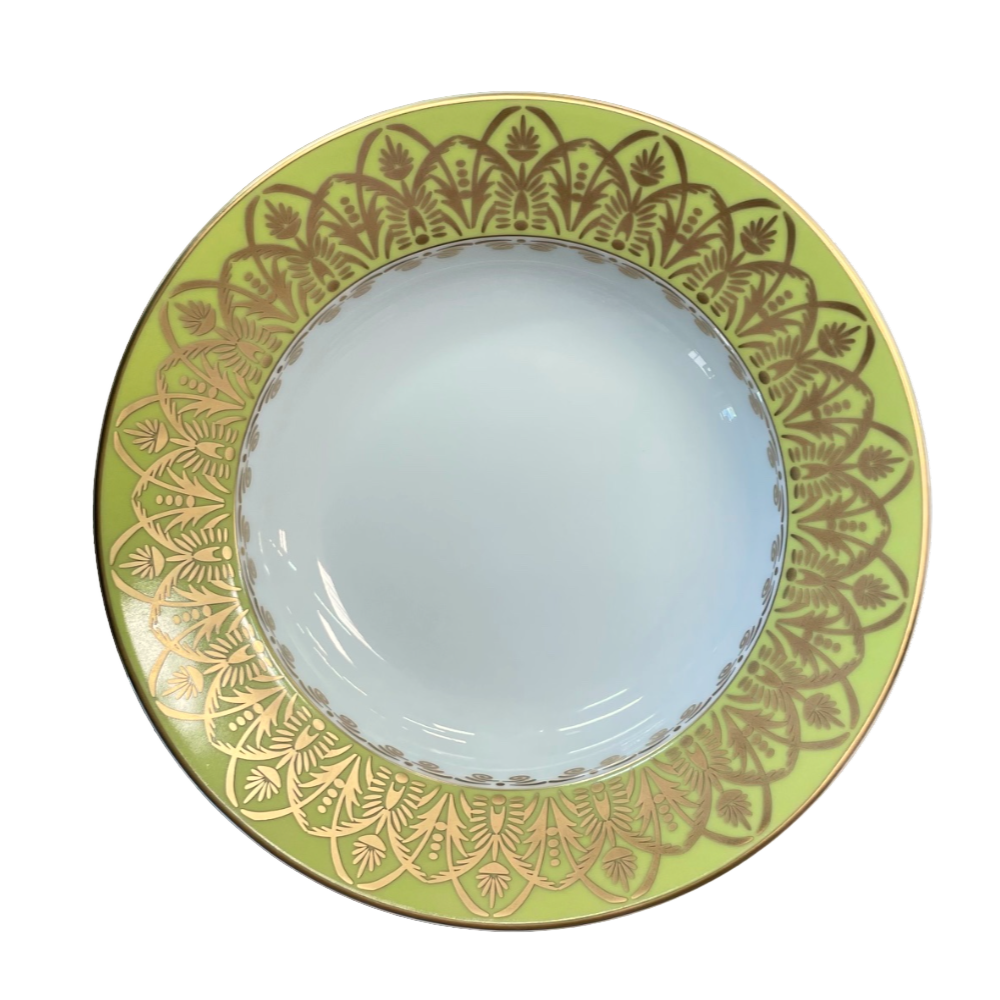 SKU# B160-REC20650 - Oasis Green Bread & Butter Plate - Shape Recamier - Size: 6.25