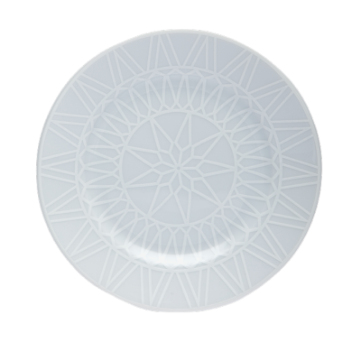 SKU# B160-REC20789 - White Star Bread & Butter Plate - Shape Recamier - Size: 6.25