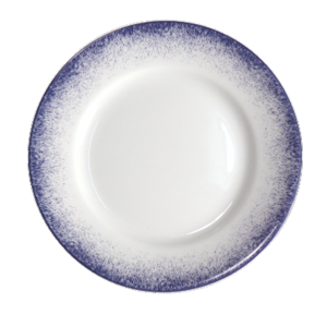 SKU# B160-REC20830 - Blue Fire Bread & Butter Plate - Shape Recamier - Size: 6.25"