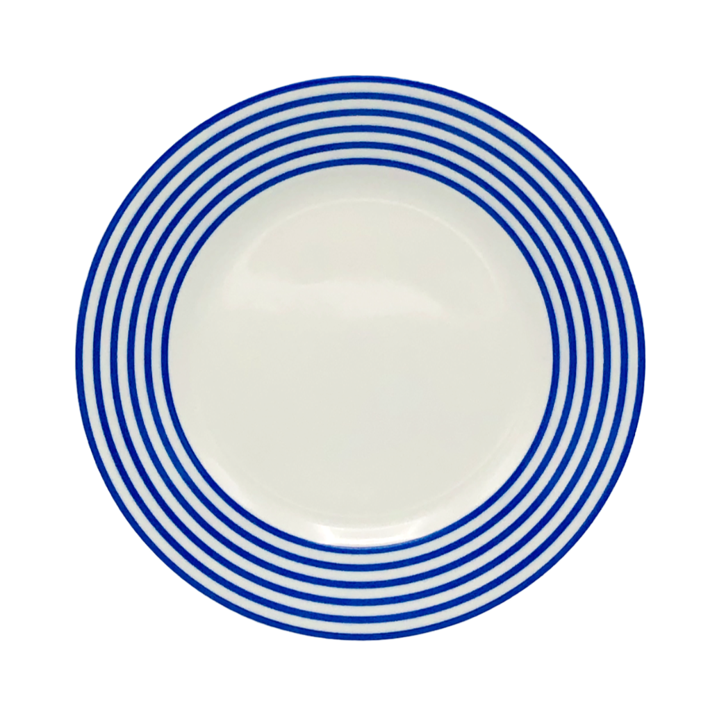 SKU# B160-REC20834 - Latitudes Bleu Brot- und Butterteller - Form Récamiere - Größe: 6,25