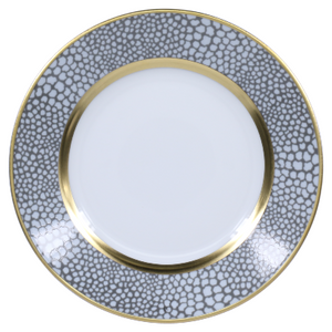 SKU# B160-REC20840 - Makassar Gold Bread & Butter Plate - Shape Recamier - Size: 6.25"