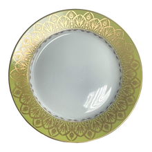 Load image into Gallery viewer, SKU# B265-REC20650 - Oasis Green Dinner Plate - Shape Recamier - Size: 10.5&quot;
