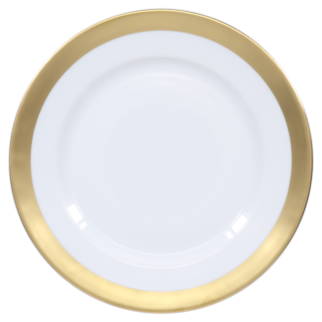 SKU# B310-EMP20740 - Danielle Gold	 Presentation Plate - Shape Recamier - Size: 12.6