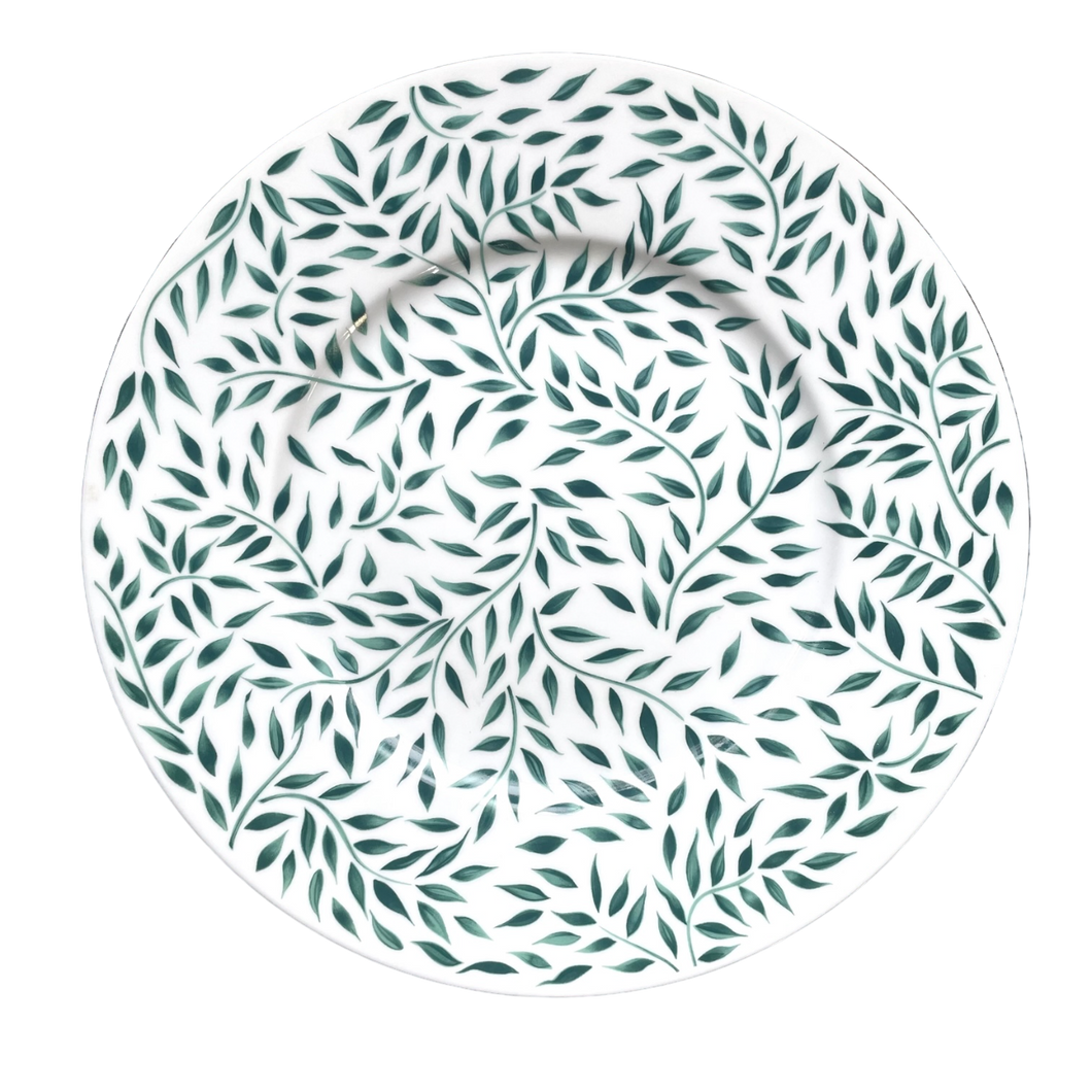 SKU# B320-REC12010V - Olivier Green (Filet Green) Presentation Plate - Shape Recamier - Size: 12.6