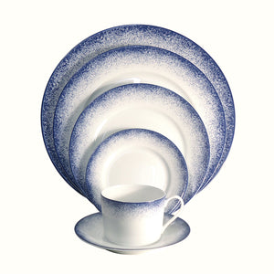 SKU# B320-REC20830 - Blue Fire Presentation Plate - Shape Recamier - Size: 12.6"
