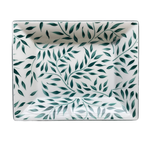 SKU# C221-DIV12010V - Olivier Green (Filet Green) Vide Poche - Shape Deco - Size: 6.3"x7.9"
