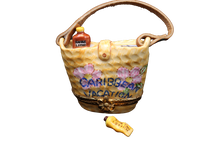 Load image into Gallery viewer, SKU# 7113 - Beige Beach Bag &quot;Caribbean Vacation&quot;
