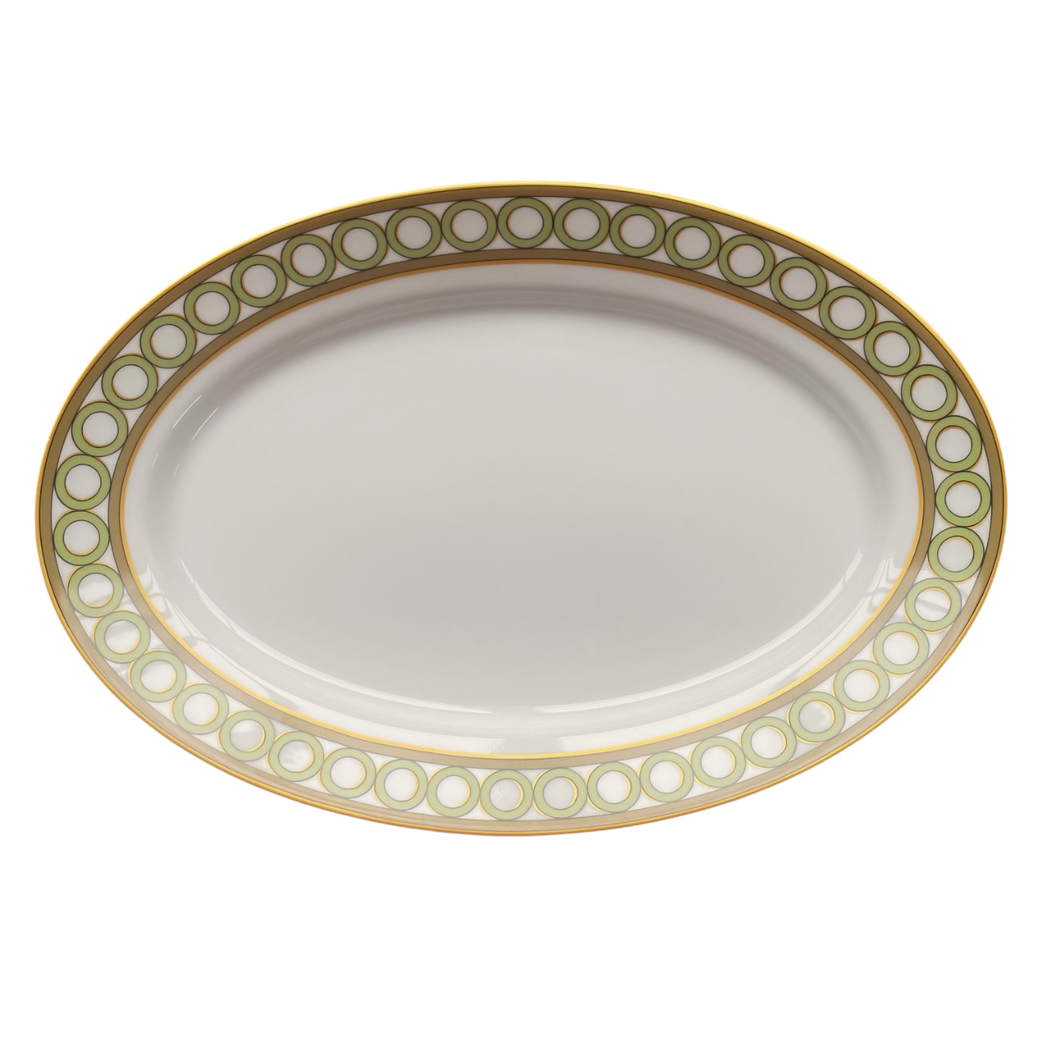 SKU# L414-REC20819 - Jardin Francais Oval Platter - Shape Recamier
