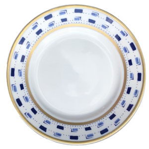 SKU# B160-REC20020 - Plato para pan y mantequilla La Bocca Bleu - Forma Recamier - Tamaño: 6,25"