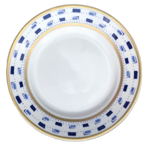 SKU# B160-REC20020 - Plato para pan y mantequilla La Bocca Bleu - Forma Recamier - Tamaño: 6,25