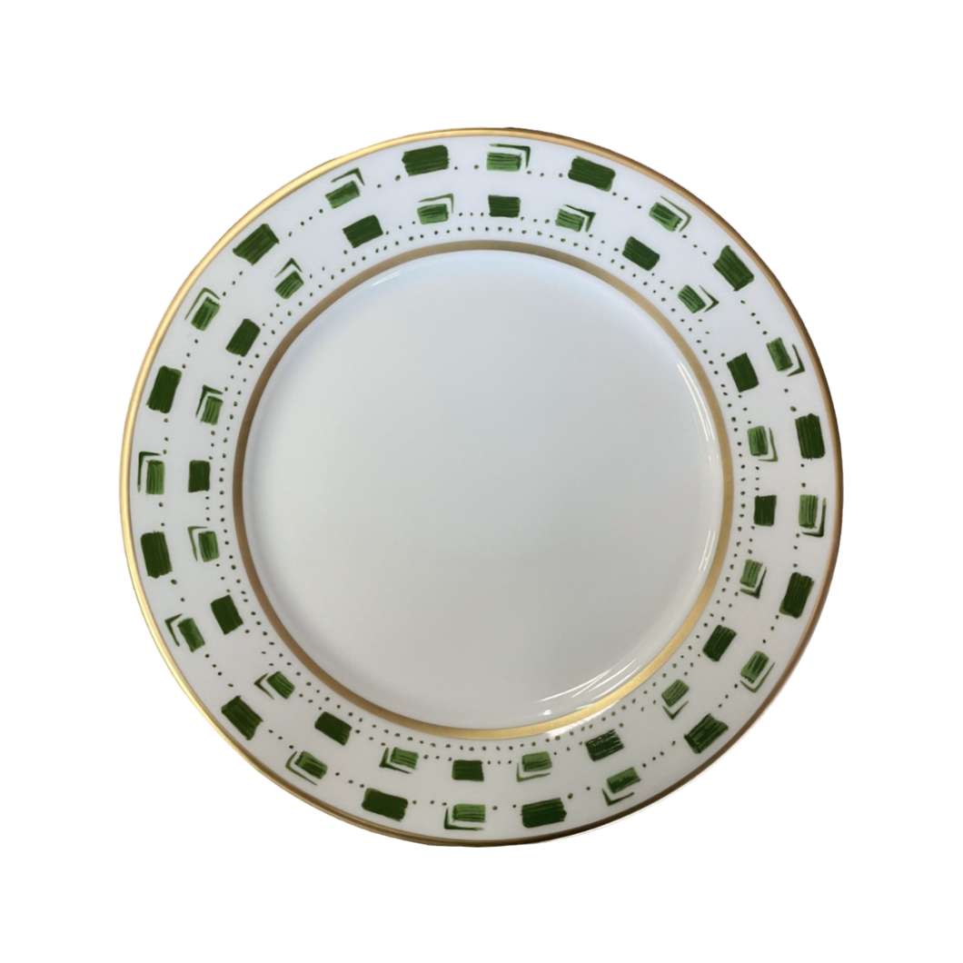 SKU# B220-REC20663 - La Bocca (Green) Dessert Plate - Shape Recamier - Size: 8.5