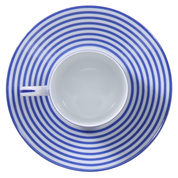 Lade das Bild in den Galerie-Viewer, SKU# R200-REC20834 - Latitudes Bleu Kaffeetasse - Form Recamier - Größe: 3,25 oz
