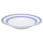 Load image into Gallery viewer, SKU# A235-REC20834 - Latitudes Bleu Rim Soup Plate - Shape Recamier - Size: 9&quot;
