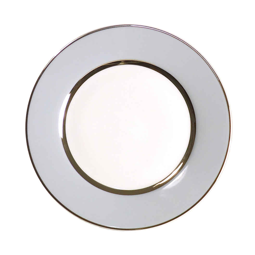 SKU# B275-REC20828 - Plato para cena Mak Grey Platinum - Forma Recamier - Tamaño: 10,75