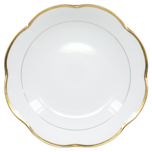 Cargar imagen en el visor de la galería, SKU# L211-NYM20775 - Plato hondo redondo dorado Margaux - Forma Nymphea - Tamaño: 11&quot;
