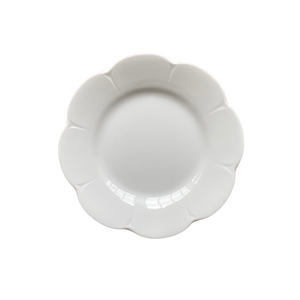 SKU# B160-NYM00001 - Plato para pan y mantequilla blanco Nymphea - Forma Nymphea - Tamaño: 6,25"