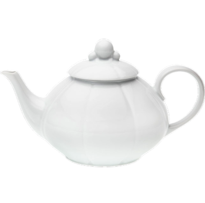SKU# S120-NYM00001 - Nymphea White Teapot - Shape Nymphea - Size: 30oz