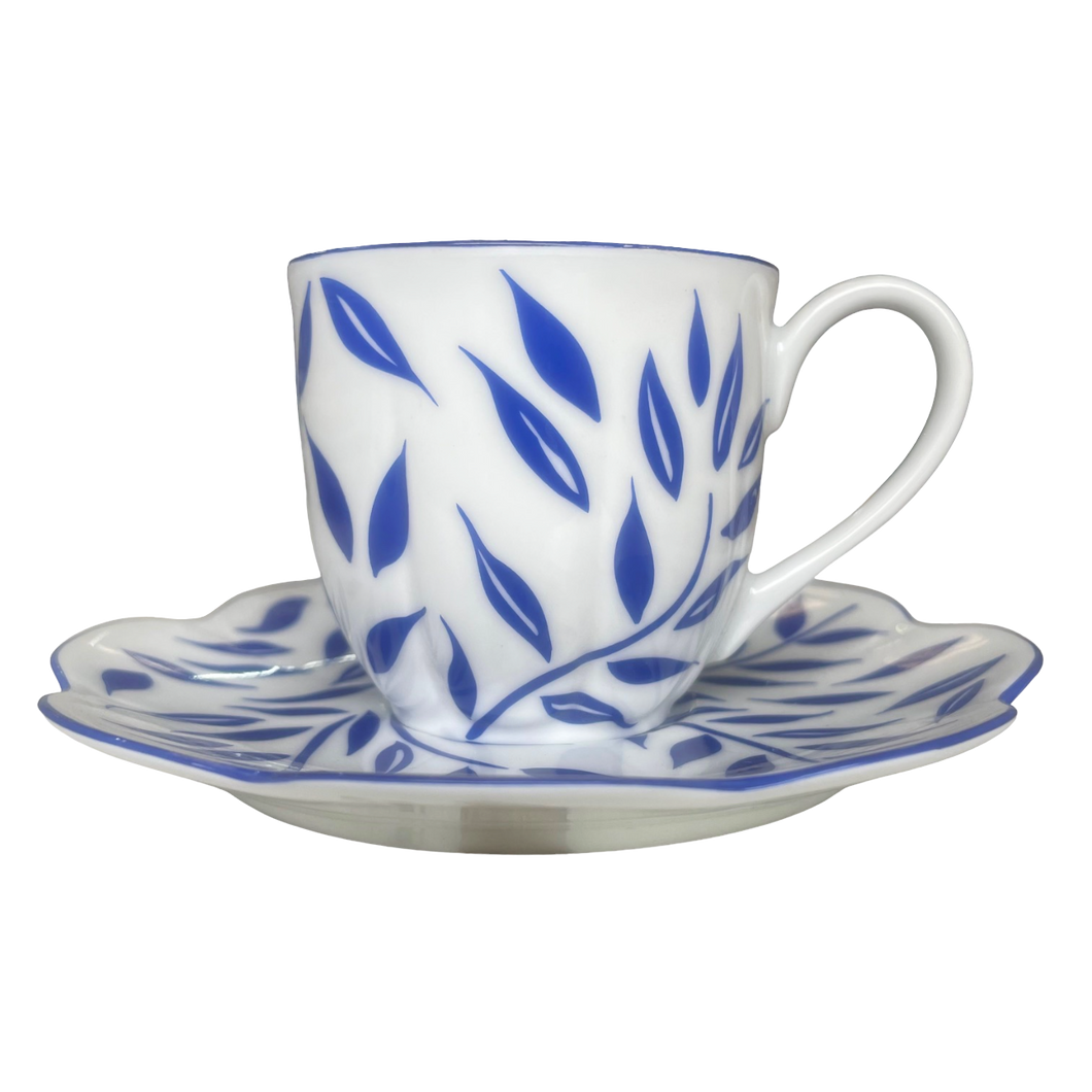 SKU# R200-NYM20826 - Olivier Blue Kaffeetasse - Form Nymphea - Größe: 3,25 oz