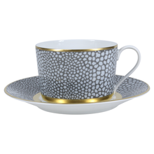 Load image into Gallery viewer, SKU# T200-REC20840 - Makassar Gold Tea Saucer - Shape Recamier
