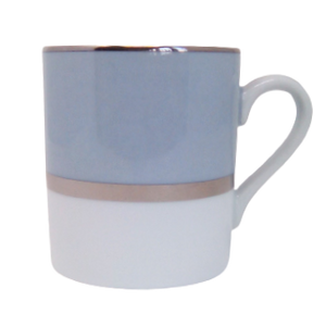 SKU# R470-REC20828 - Taza Mak Grey Platinum - Forma Recamier - Tamaño: 10oz